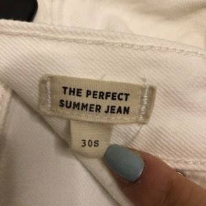 30S Madewell The Perfect Summer Jean - White